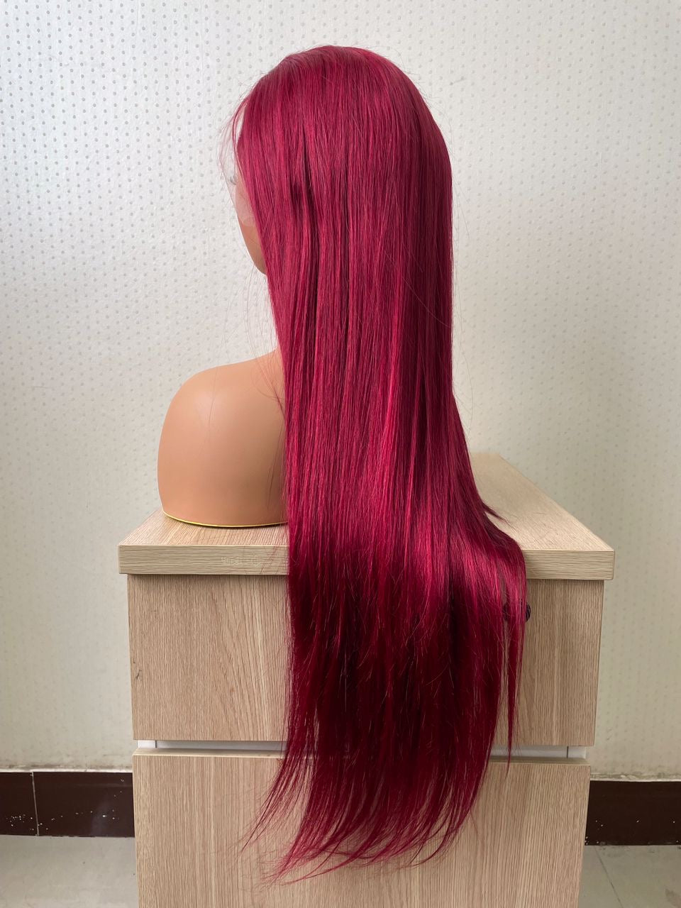 Frontal Colored Wigs Human Hair Wigs, Ginger,Burgundy,4/27 Wigs